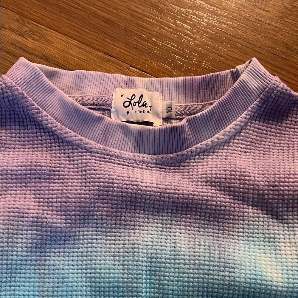 Lola + The Boys Rainbow Ombre Girls Matching Set Size 10 - Picture 4 of 5
